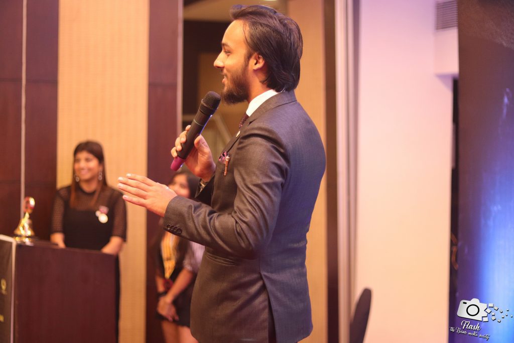 Niranjan Dev Singh giving address